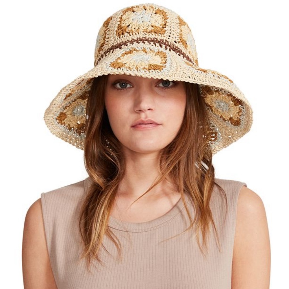 Steve Madden Granny Crochet Bucket Hat